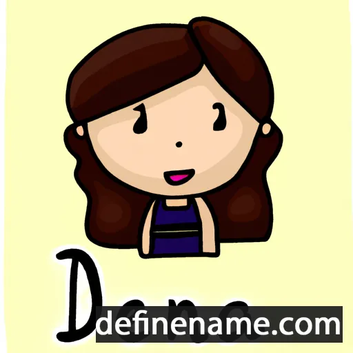 cartoon of the name Dènia