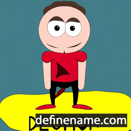 cartoon of the name Demont