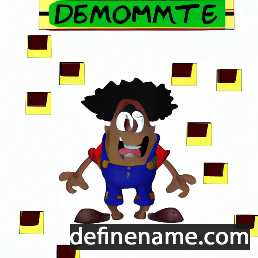 cartoon of the name Demonte