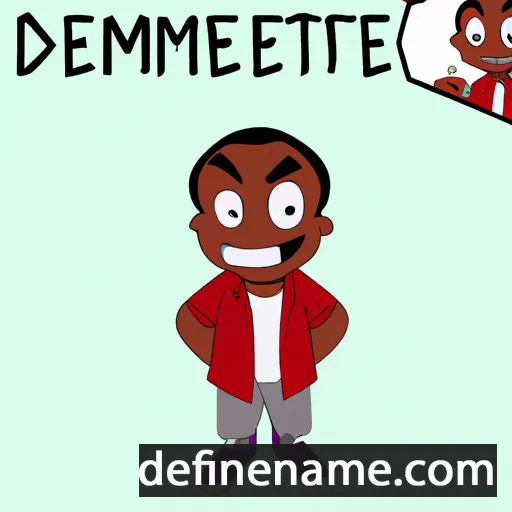 cartoon of the name Demontre