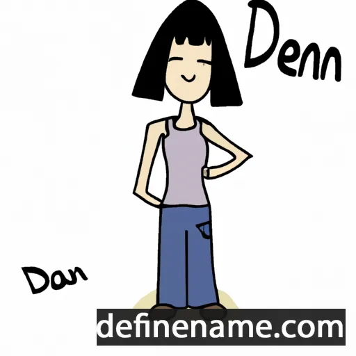 cartoon of the name Denai