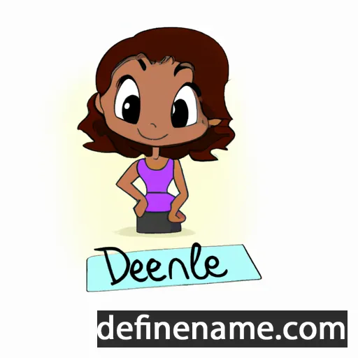 cartoon of the name Denalee