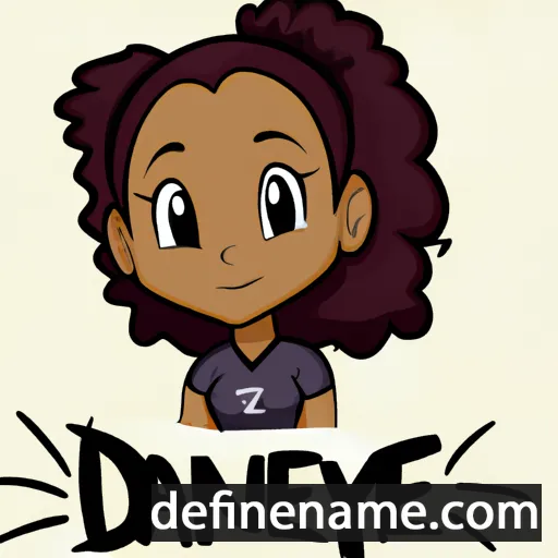 cartoon of the name Denaye