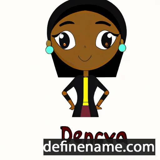 cartoon of the name Denayja