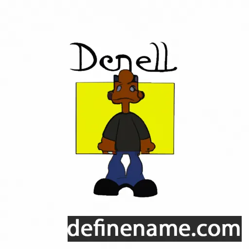 cartoon of the name Denell