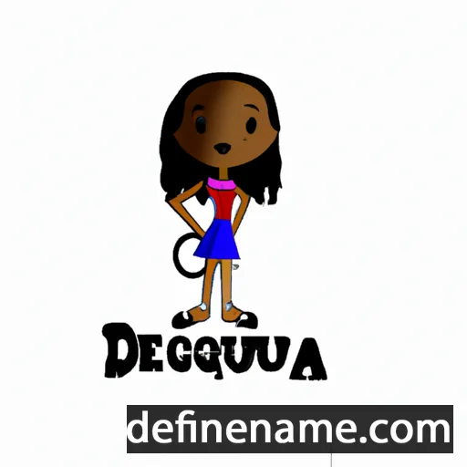 cartoon of the name Denequa