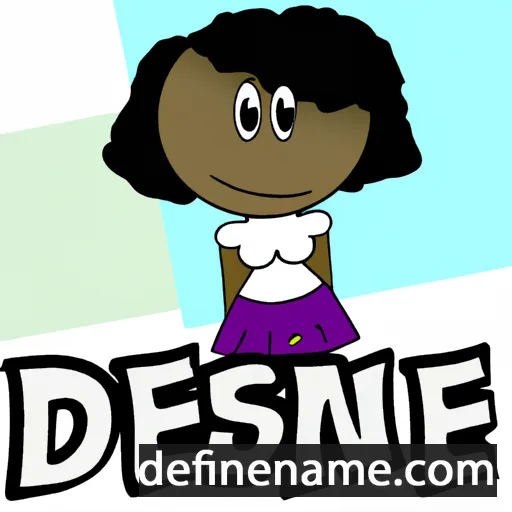 cartoon of the name Denese