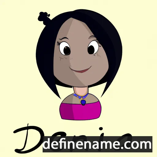 cartoon of the name Denija