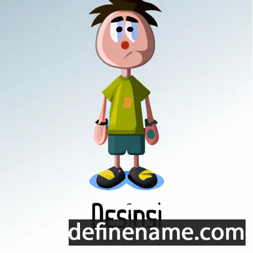 cartoon of the name Denislav