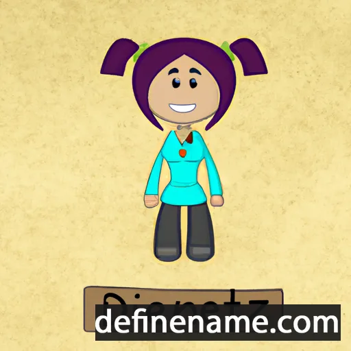 cartoon of the name Denitza