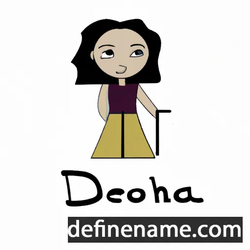 cartoon of the name Deonah