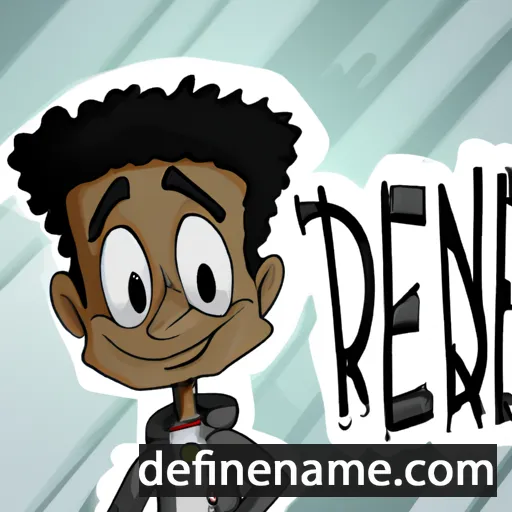 cartoon of the name Deondre