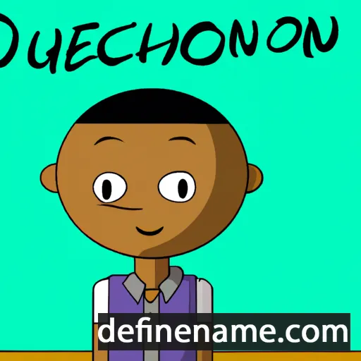 cartoon of the name Dequavion