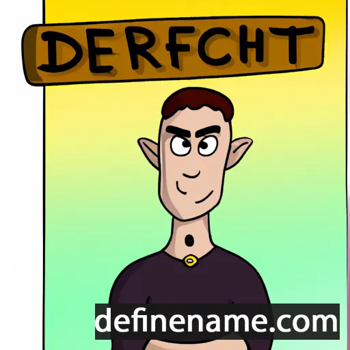 cartoon of the name Dereth