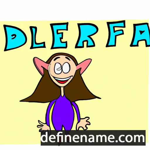 cartoon of the name Derfla