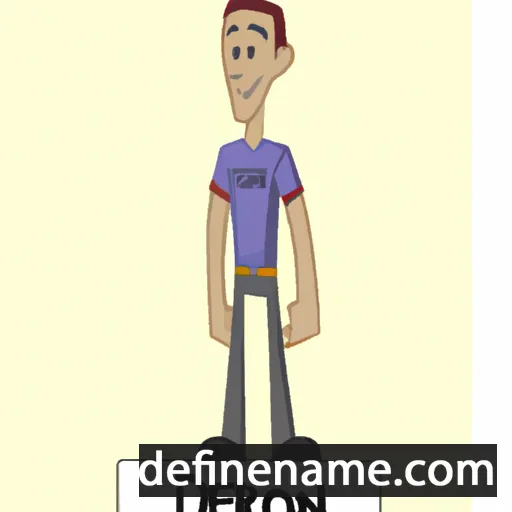 cartoon of the name Deron