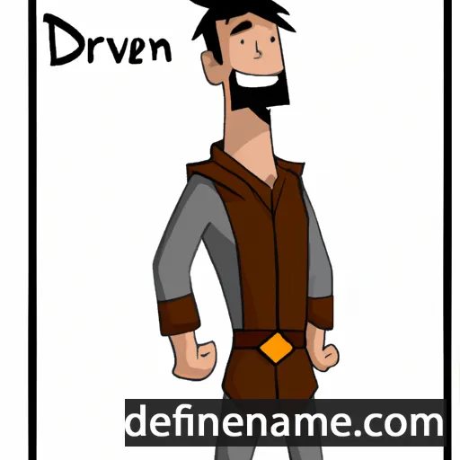 cartoon of the name Dervan