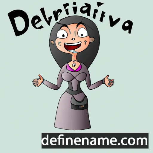 cartoon of the name Dervilia