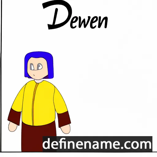 cartoon of the name Derwa