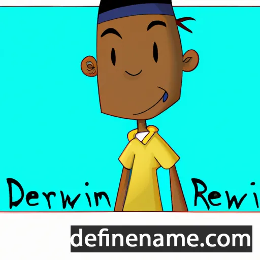 cartoon of the name Derwin