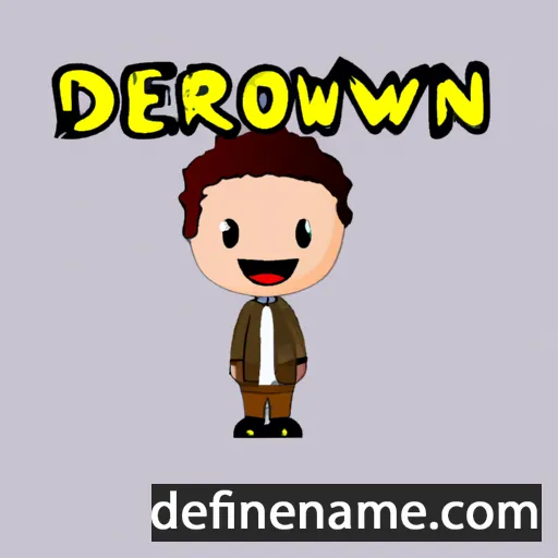 Derwyn cartoon