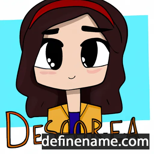 cartoon of the name Desara