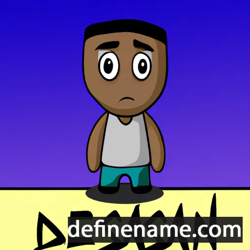 cartoon of the name Desean