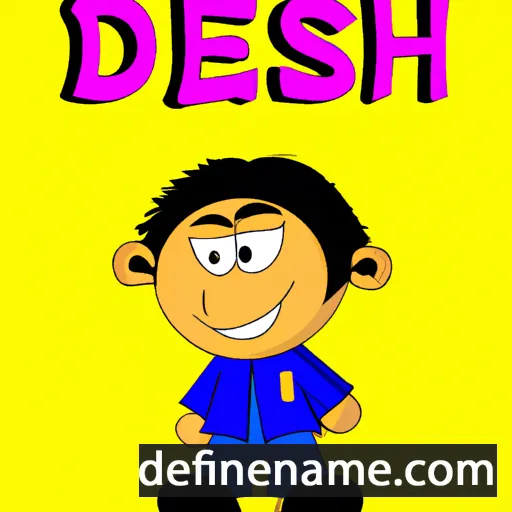 cartoon of the name Deshi