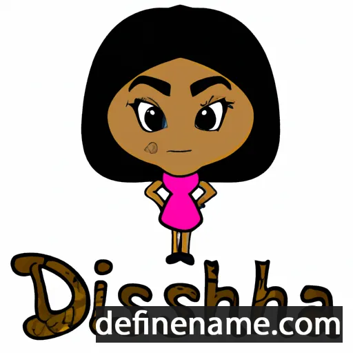 cartoon of the name Deshia