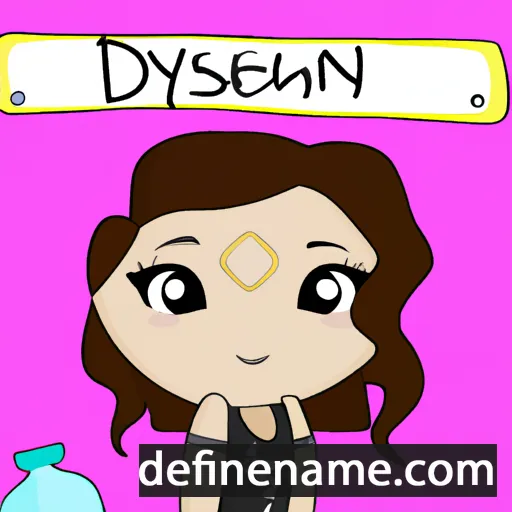 cartoon of the name Deslyn