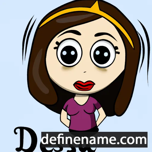 cartoon of the name Dessa