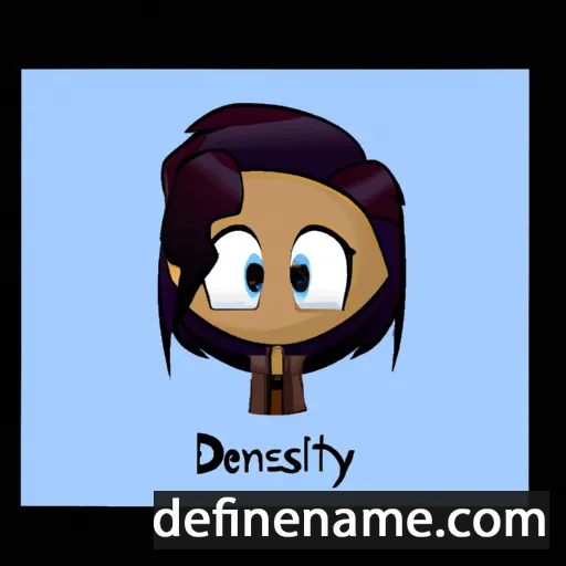 cartoon of the name Destany