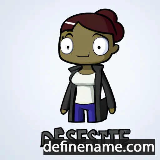 cartoon of the name Destinaye