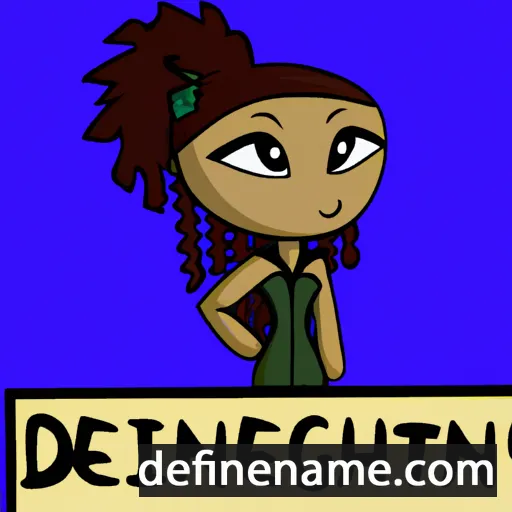 cartoon of the name Destineigh