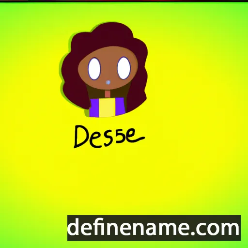 cartoon of the name Desyree