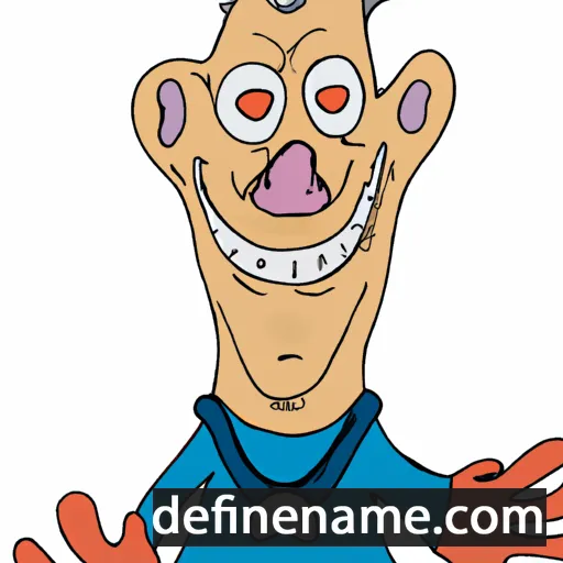 cartoon of the name Detlov