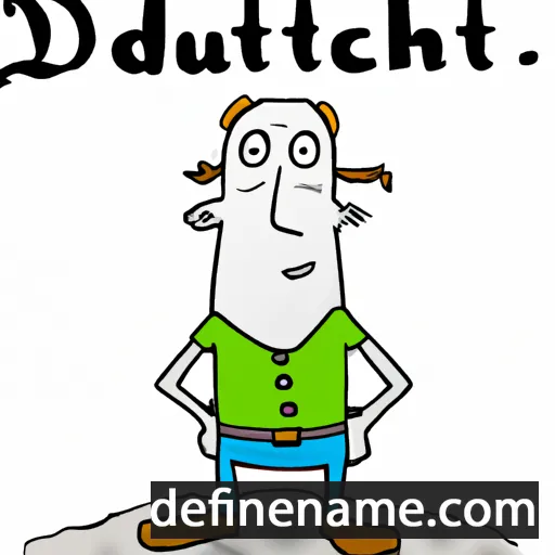 cartoon of the name Deuthold