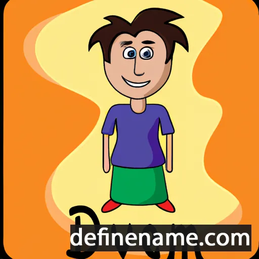 cartoon of the name Devam