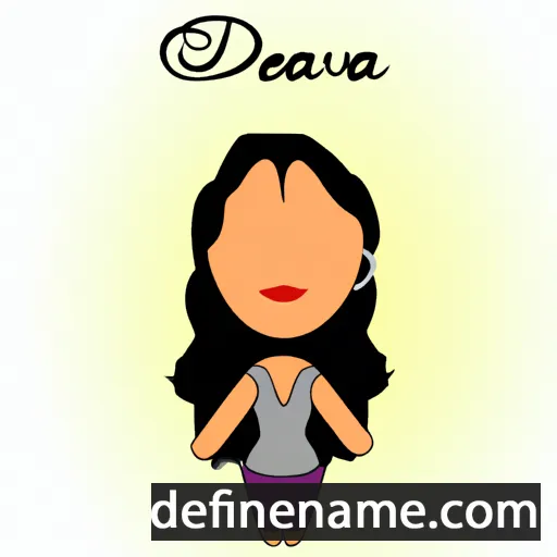 cartoon of the name Devana