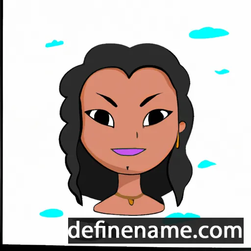 cartoon of the name Devanee