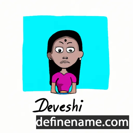 cartoon of the name Devanshi