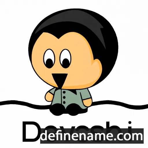 cartoon of the name Devanshu