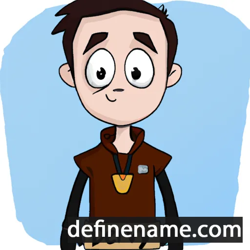 cartoon of the name Devery