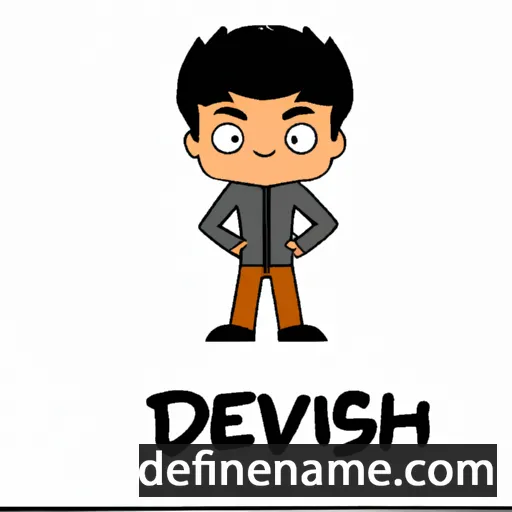 cartoon of the name Devesh