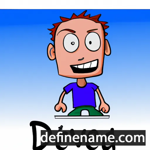 cartoon of the name Devid