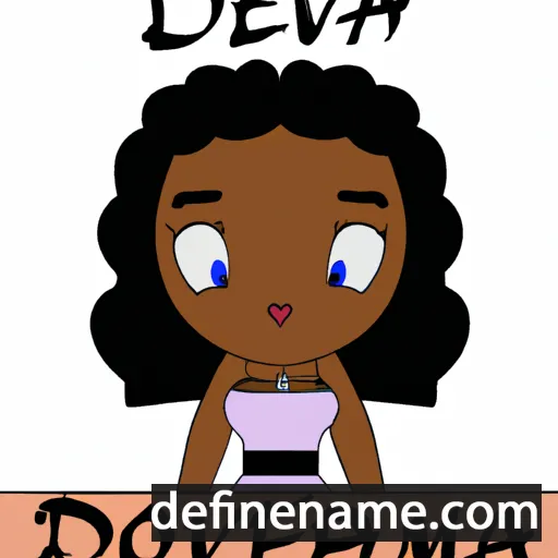 cartoon of the name Devonna