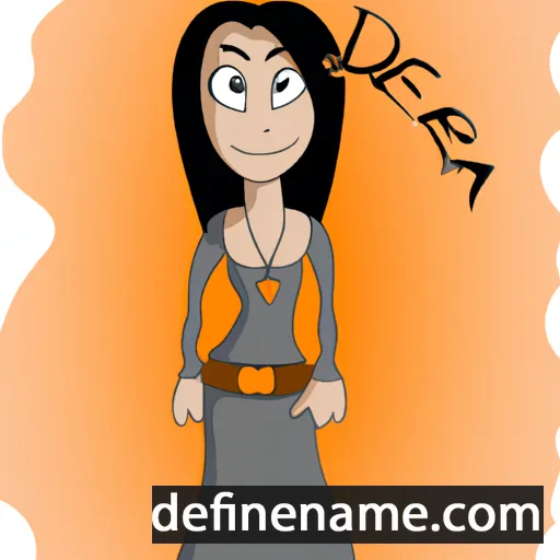 cartoon of the name Devra