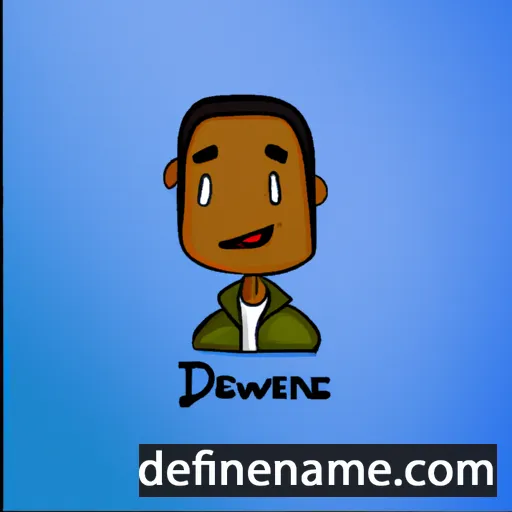 cartoon of the name Dewaune