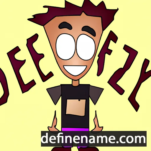 cartoon of the name Dezy