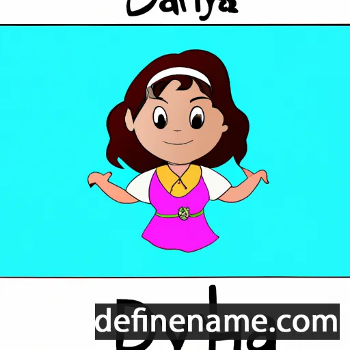 Dhanya cartoon